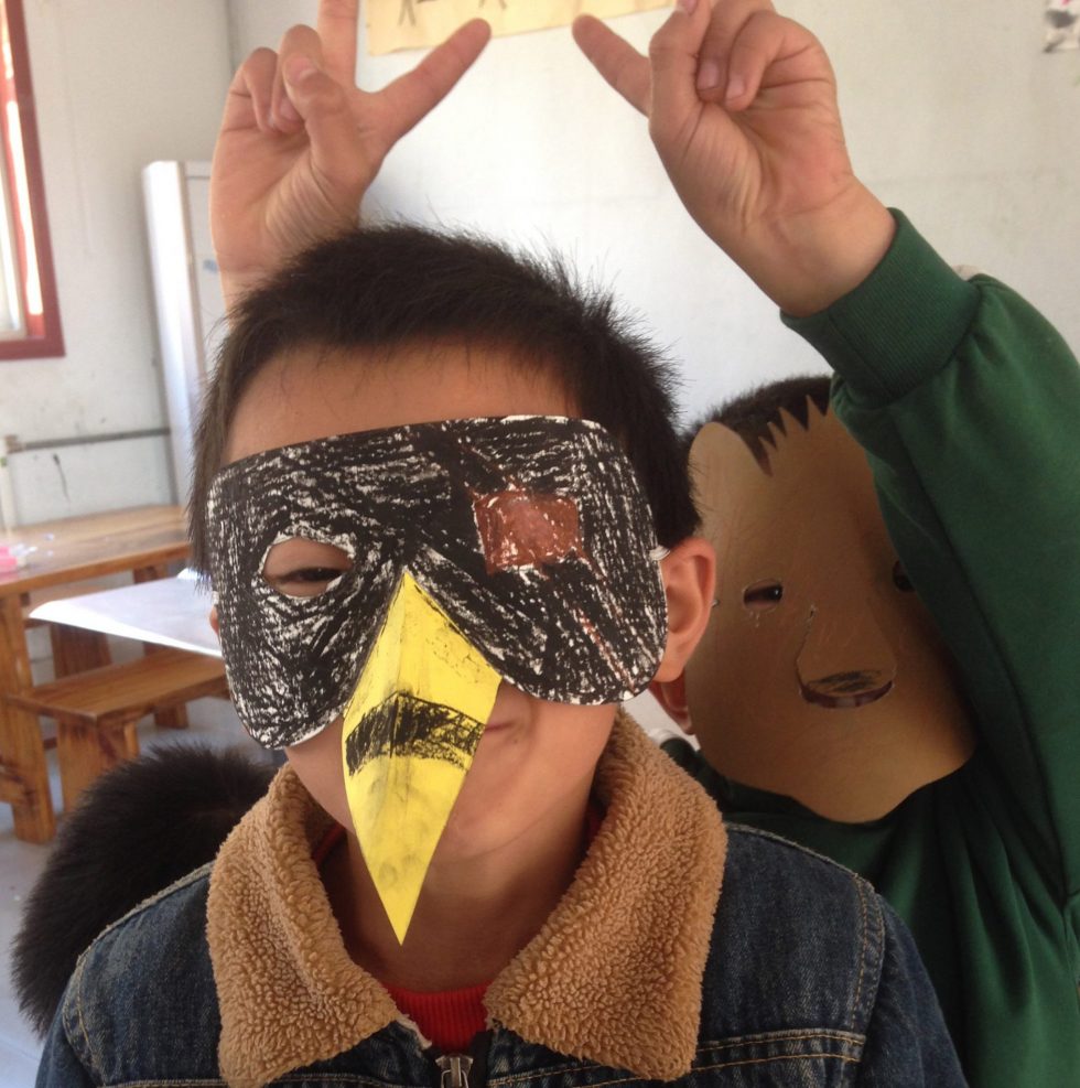 Mask making at Hueimin School