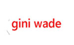 The words "gini wade" are written in bold red lowercase letters on a plain white background.