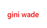 The words "gini wade" are displayed in lowercase red text on a plain white background.